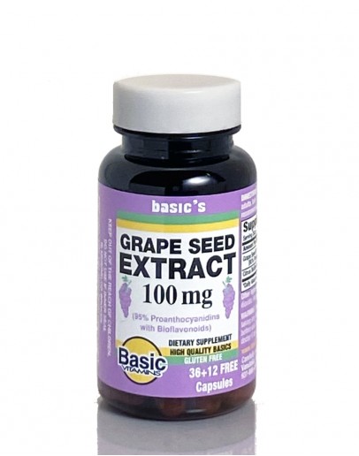 GRAPE SEED EXT. 100mg. Capsules