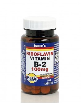 RIBIOFLAVIN VIT B-2 100mg. Tablets
