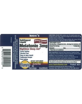 LIQUID MELATONIN 3 mg.